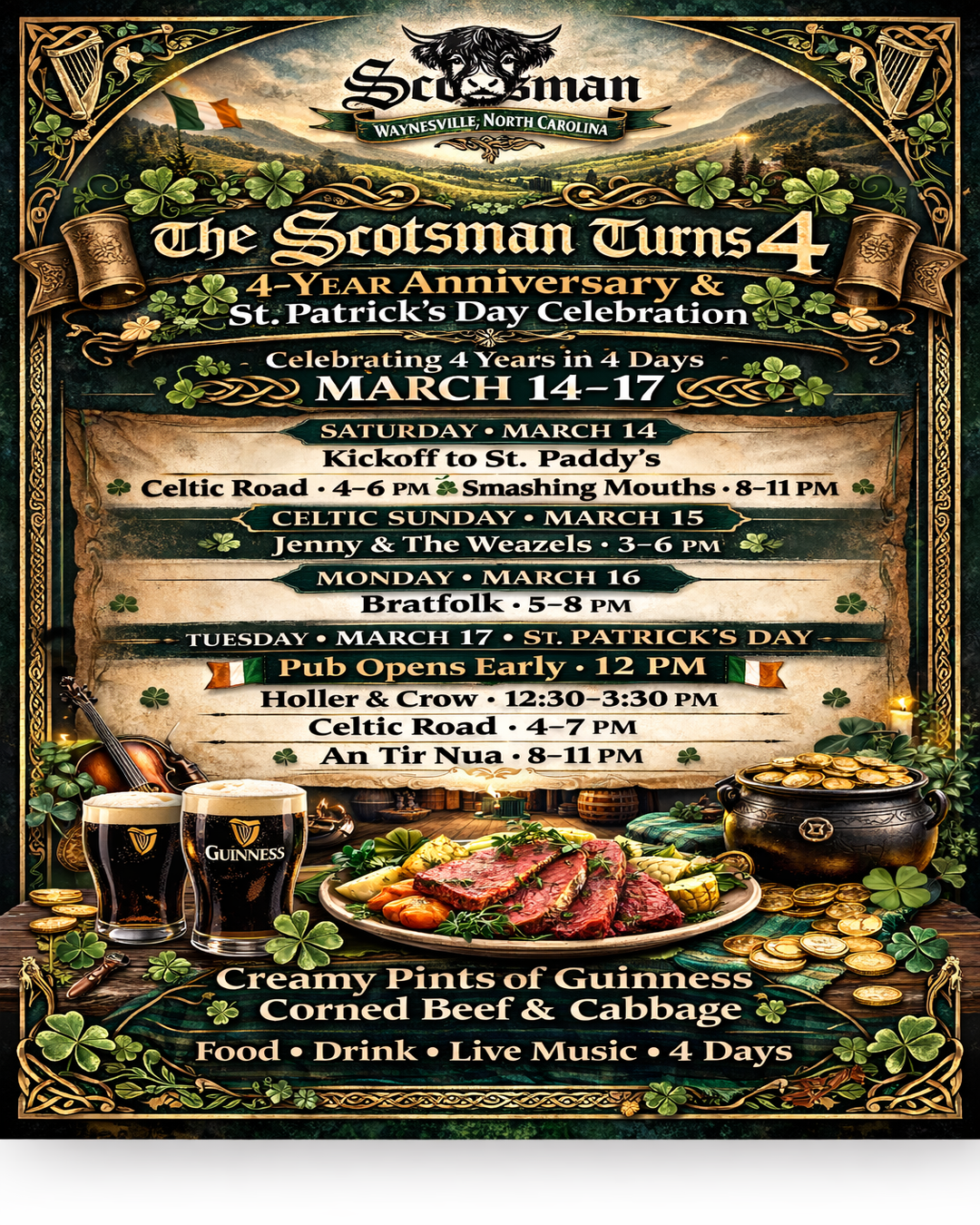 Celtic Pub & Drinks - The Scotsman Public House